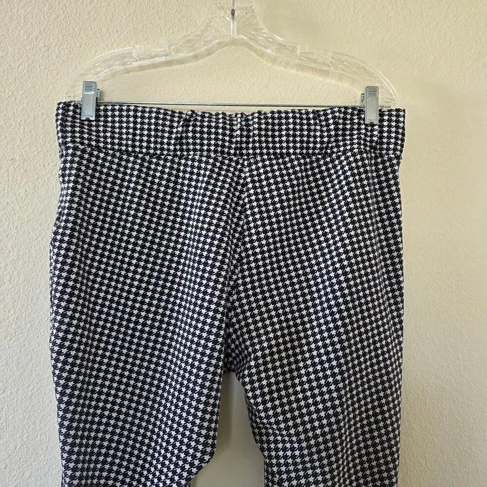 Old Navy Stevie Pull On Houndstooth Pants Womens 1X Plus Stretch Skinny Career - Picture 6 of 11
